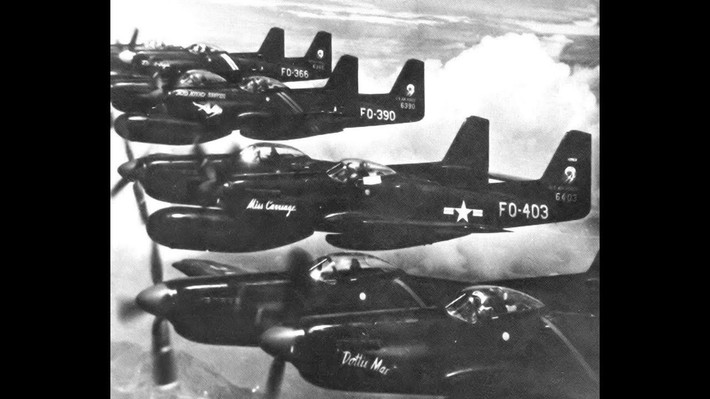 Sau khi Chiến tranh Triều Tiên kết thúc, toàn bộ tiêm kích hạng nặng F-82 Mustang đã được cho về hưu. Tổng cộng Mỹ đã sản xuất ra 272 chiến đấu cơ loại này với giá thành vào khoảng hơn 200.000 USD cho mỗi chiếc. Nguồn ảnh: Tube.