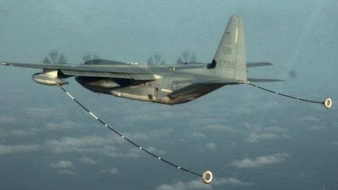 Vụ tai nạn gần đây nhất xảy ra vào ngày 6/12 khi một máy bay tiếp liệu KC-130 đã đâm vào một máy bay chiến đấu F/A-18. Cả hai máy bay này đều thuộc Không quân Thuỷ quân Lục chiến Mỹ. Tới nay, đã tìm thấy thi thể của 6 Thuỷ quân Lục chiến và 5 người khác được cho là vẫn đang bị mất tích. Nguồn ảnh: Aviation.