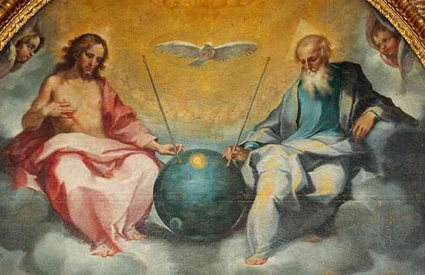 Năm 1595, họa sĩ người Italy tên là Bonaventura Salimbeni được giao nhiệm vụ tạo ra một trong những bức tranh thờ. Bức tranh của ông đã gây chú ý với một vật thể hình cầu phát ra ánh sáng kỳ lạ với hai ăng-ten bằng kim loại. Trông nó giống như vệ tinh Sputnik cũ của Nga hay tàu vũ trụ tiên phong của Mỹ cuối những năm 1950.