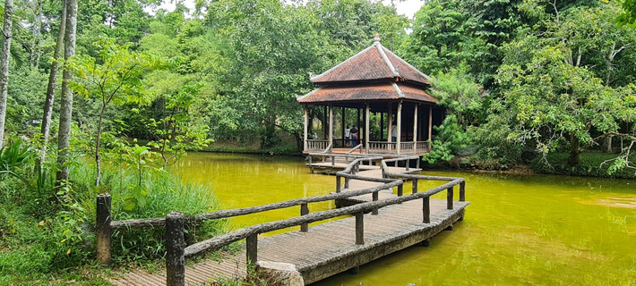 Không chỉ là ngôi chùa gắn liền với câu chuyện đạo hiếu cảm động, Tổ đình Từ Hiếu còn nổi bật bởi sự kết hợp hài hòa giữa kiến trúc và khung cảnh thiên nhiên thơ mộng khiến du khách như lạc vào chốn bồng lai tiên cảnh.