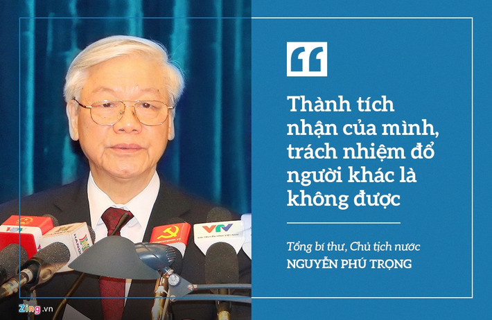 Về bài học kinh nghiệm về cơ chế phối hợp giữa các cơ quan, giữa Trung ương và địa phương, Tổng bí thư, Chủ tịch nước nhấn mạnh phải làm thực chất và phải “đúng vai, thuộc bài”. "Thành tích nhận của mình mà trách nhiệm đổ cho người khác là không được”, ông nói.