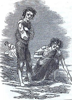 1. Nạn đói lớn ở Ireland (1845-1849): Khoảng một triệu người chết vì đói và bệnh tật liên quan do bệnh héo rũ khoai tây, gây ra bởi nấm Phytophthora infestans. Hơn một triệu người khác di cư, nhiều người trong số đó đến Mỹ. (Ảnh: wikipedia)