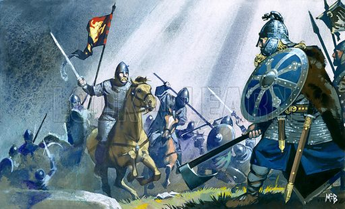 Thời kỳ Anglo-Saxon kết thúc vào năm 1066 khi người Norman xâm chiếm Anh. Tuy nhiên, di sản của họ vẫn còn hiện diện rõ nét trong ngôn ngữ, văn hóa và kiến trúc của nước Anh hiện đại.(Ảnh: Look and Learn)