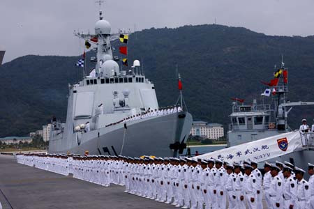 Ở lần trước, Hải quân Trung Quốc đã cùng Hải quân Nga tập trận chung trên vùng biển Baltic vào hồi tháng 7. Nguồn ảnh: People.