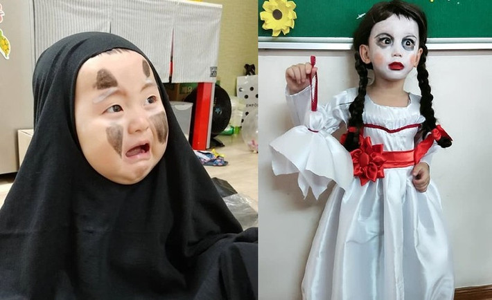 Hình ảnh các bé được phụ huynh hóa trang Halloween có 1-0-2 khiến cư dân mạng chỉ biết ôm bụng cười.