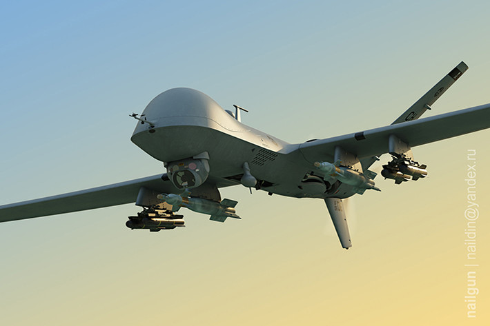 Trong một cuộc thử nghiệm mới đây, biến thể nâng cấp mới của MQ-9 Reaper đã thực hiện thành công nhiệm vụ bay chiến đấu liên tục trong hơn 16 tiếng đồng hồ trên không với tải trọng tối đa. Tầm bay của nó ước đạt hơn 2.000km. Nguồn ảnh: ArtStation.