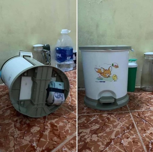 Chiếc thùng đựng rác tưởng như đứng yên bất động nhưng dưới đáy của nó là cả một kho báu.