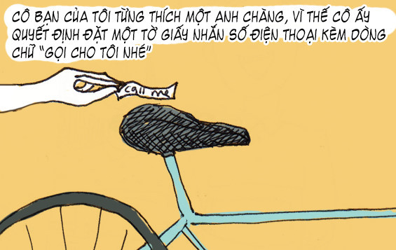 Michelle mở đầu bộ tranh với câu chuyện của cô bạn thân, thầm thương trộm mến một anh chàng và quyết định tỏ tình bằng cách rất tế nhị.
