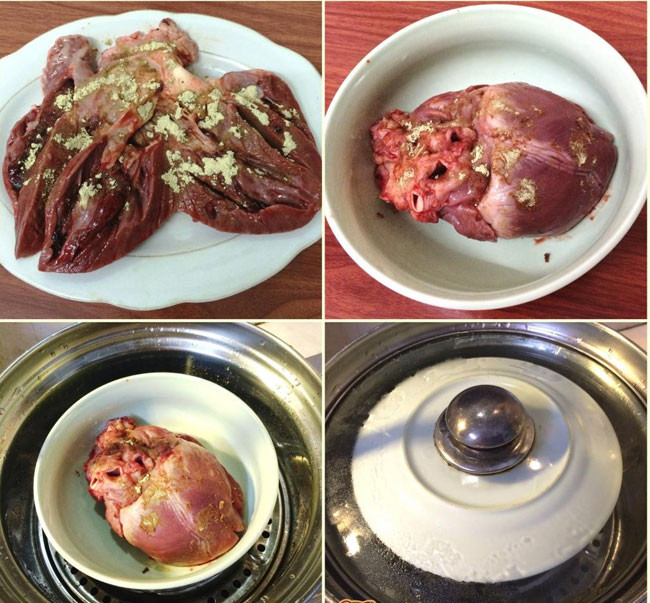 7. Canh tim lợn hầm đương quy: Canh tim lợn hầm đương quy có tác dụng giúp chữa mất ngủ kèm bệnh tiểu đường, dưỡng huyết, bổ âm, an thần. Cách nấu: Tim lợn 1 quả, đương quy 60 g. Cắt tim lợn nhét đương quy vào, cho nước vừa đủ, nấu chín, lấy ra bỏ đương quy, cho gia vị vừa ăn.