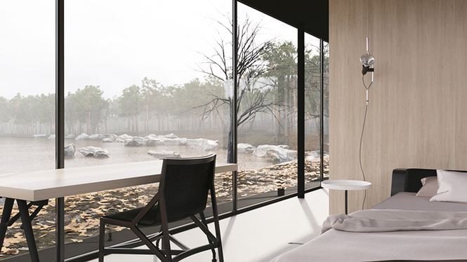Nhà được chia làm 2 không gian chính. Đồ đạc trong nhà mang phong cách tối giản nhưng đủ để đáp ứng những nhu cầu tối thiểu nhất của chủ nhà.