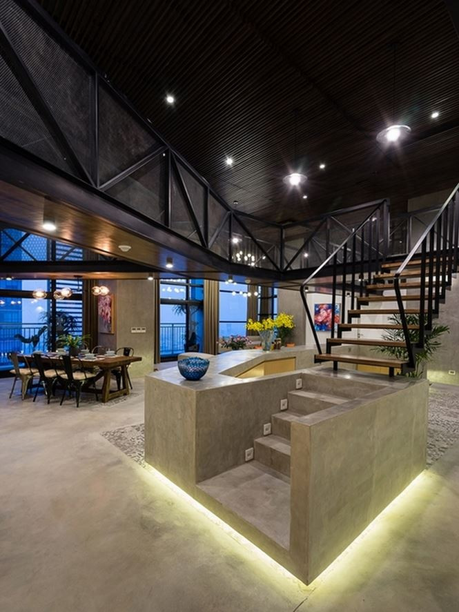 Tầng 2 là 4 phòng ngủ dành cho gia chủ.
