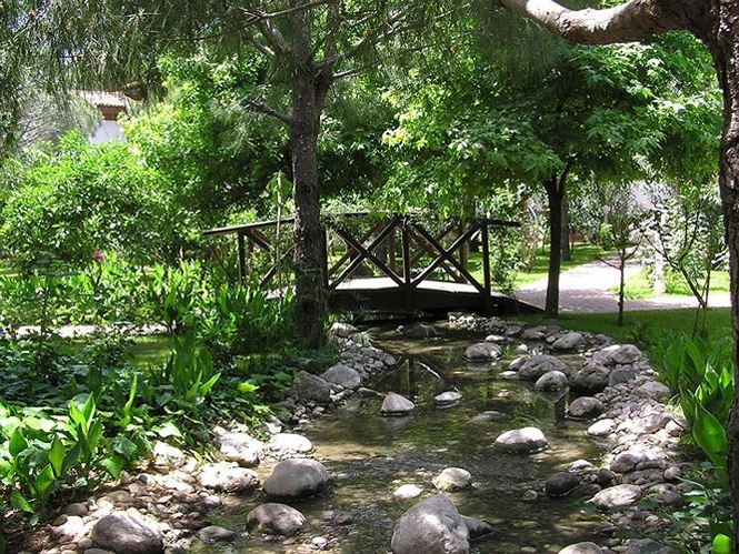 Khung cảnh, cảnh quan nhân tạo nhưng tạo cảm giác rất tự nhiên, trong lành.