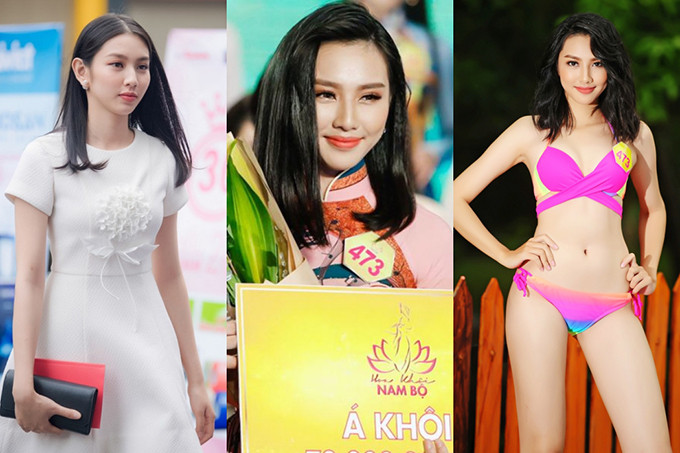 Nguyễn Thúc Thùy Tiên từng đăng quang Á khôi 1 Hoa khôi Nam Bộ 2017. Người đẹp 20 tuổi, cao 1,7m và hiện là sinh viên Đại học Khoa học Xã hội và Nhân văn TP HCM. Cô có sở thích du lịch và âm nhạc.