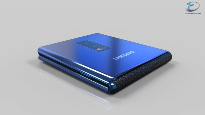Nó thậm chí có thể gập lại dạng clamshell (vỏ sò) và có bản lề ở giữa.