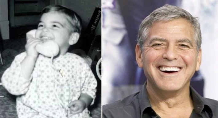 Cậu bé George Clooney đáng yêu, tinh nghịch ngày còn nhỏ nay đã trở thành diễn viên điện ảnh nổi tiếng.