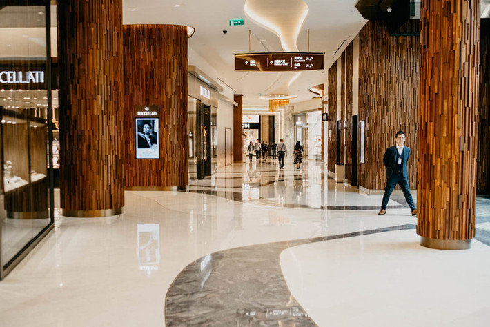 Khu vực mua sắm cao cấp.