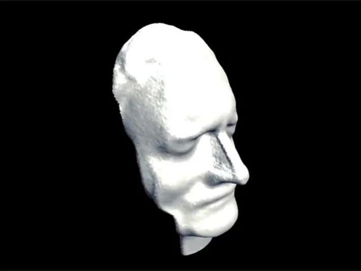 Gần đây, mặt nạ này đã được quét kỹ thuật số để tạo ra mô hình 3D, giúp hậu thế có cái nhìn chân thực hơn về diện mạo của nhà khoa học vĩ đại. (Ảnh: Smithsonian Magazine)