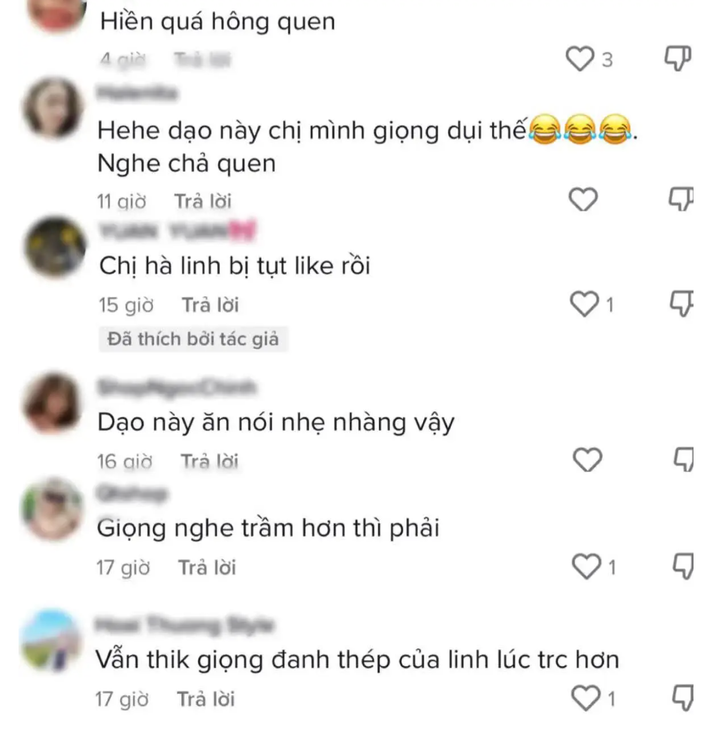 Đa số những bình luận tiêu cực đều sẽ bị xóa bỏ, chỉ còn lại những ý kiến cổ vũ, khích lệ và luôn bên cạnh theo dõi ủng hộ cô nàng. Có lẽ kể từ sau drama review quán ăn, Võ Hà Linh đã hoàn toàn thay đổi thái độ, trở nên tích cực hơn trước. Ảnh: Tổng hợp