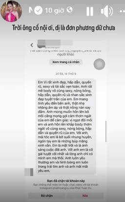 Dù cô nàng không phản hồi nhưng người này liên tục gửi tin nhắn. Anh chàng dường như yêu đơn phương Thúy Vi, hết lời khen ngợi vóc dáng của cô nàng.