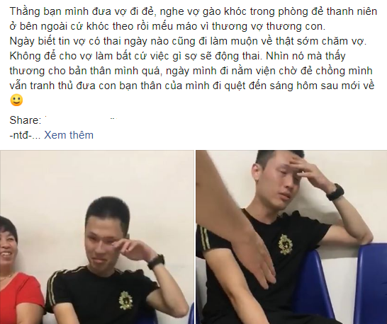 Một trường hợp đưa vợ đi đẻ khác từng được chia sẻ khiến cộng đồng mạng vừa thương vừa buồn cười.