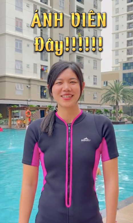 Clip TikTok bắt trend của Ánh Viên nhận được nhiều bình luận, phần lớn dành cho cô lời khen cho dung mạo xinh đẹp của "kình ngư" người Cần Thơ.