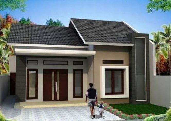 Nhà mái ngói với phần buồng (nhà ngang) được xây dựng phổ biến ở vùng nông thôn.
