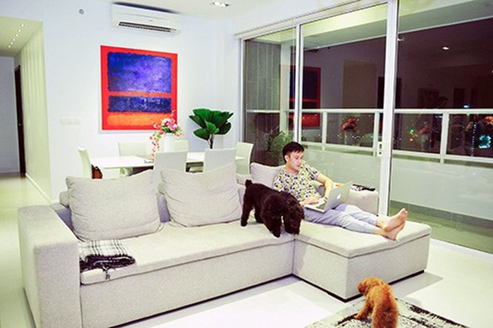 Trong ngôi nhà này Dương Triệu Vũ còn có không gian riêng trưng bày những giải thưởng âm nhạc mà Dương Triệu Vũ từng đạt được trong cuộc đời của mình.