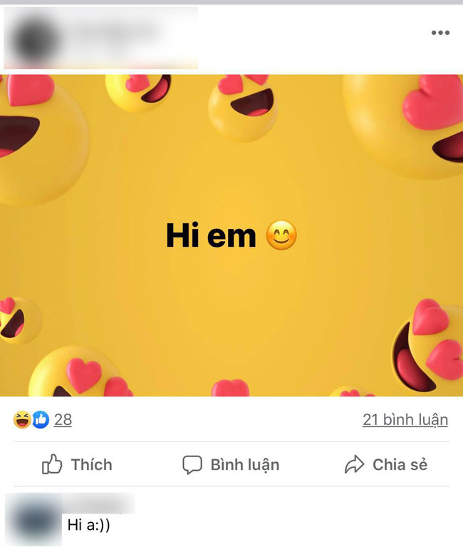 Theo tìm hiểu, "Hi em" xuất phát từ scandal "bóc phốt" của một cô gái lạ mặt. Cô nàng đăng đàn lên cộng đồng và tố cáo chàng CEO Người ấy là ai có ý "gạ gẫm" cô nàng trước đó.