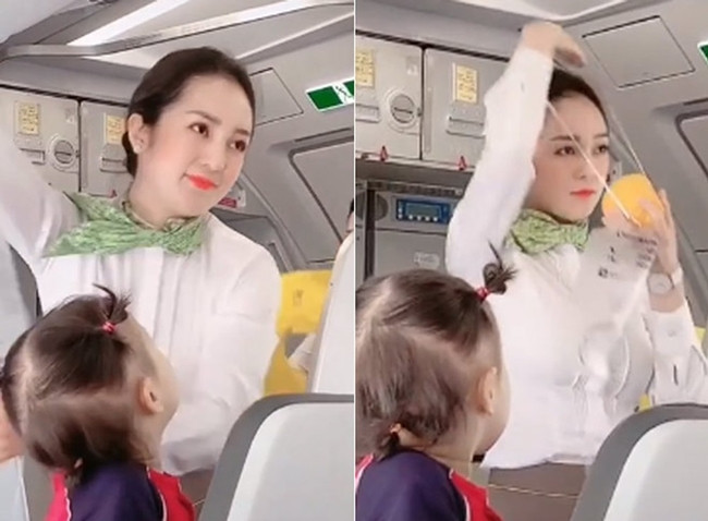 Cô gái sinh năm 1997 từng được quan tâm khi video cô hướng dẫn an toàn bay được chia sẻ trên mạng xã hội.