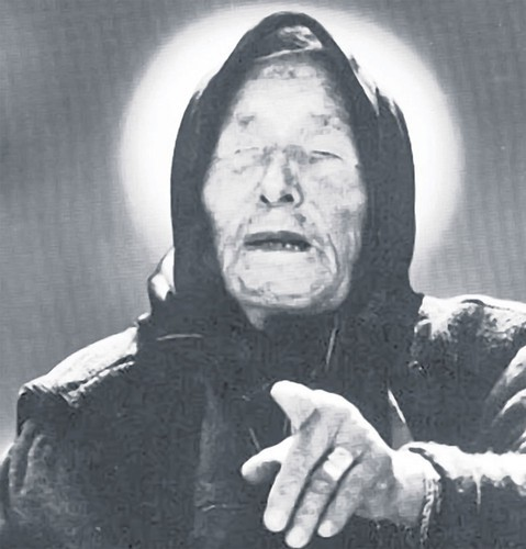 Baba Vanga, sinh năm 1911 tại Bulgaria, đã được biết đến với những dự đoán chính xác đến 85%, bao gồm cả sự kiện quan trọng như thảm họa hạt nhân Chernobyl, cái chết của Công nương Diana và sự kiện 11/9.