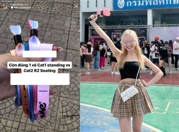 TikToker Miha Chan (Trịnh Minh Hằng), fan cứng của BLACKPINK nên cũng không thể vắng mặt.