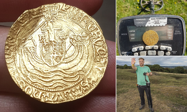 Một ngày khi đang lang thang tìm kiếm trên cánh đồng gần Ashbourne, Derbyshire, chiếc máy dò tìm của anh chợt phát ra tín hiệu rất mạnh. Tiến đến khu vực phát ra âm thanh, Gareth Millward mất 2 giờ đồng hồ để đào xới và thật bất ngờ, anh tìm thấy kho báu là đồng xu vàng lấp lánh có niên đại 500 năm.
