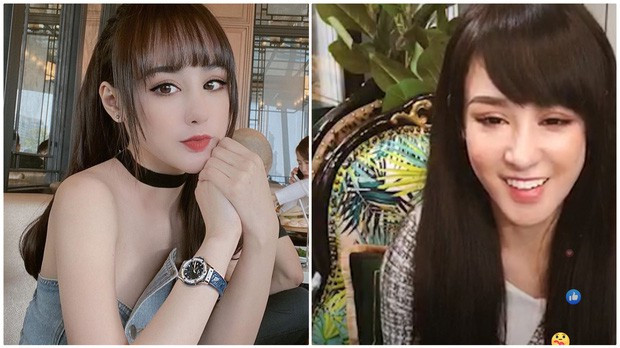 Có lẽ, vì là ảnh "sống ảo" nên Bella sẽ chăm chút nó hơn và qua phẩn mềm chỉnh sửa nên gương mặt của cô nàng có chút đổi khác.