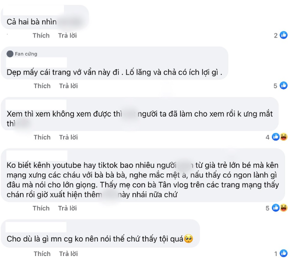 Nhiều người tỏ ra không hài lòng và có cảm giác bị lừa, cho rằng đây chỉ là chiêu trò câu view của các Vlogger nên đã kịch liệt lên án, doạ "tẩy chay" các kênh YouTube của người phụ nữ này.