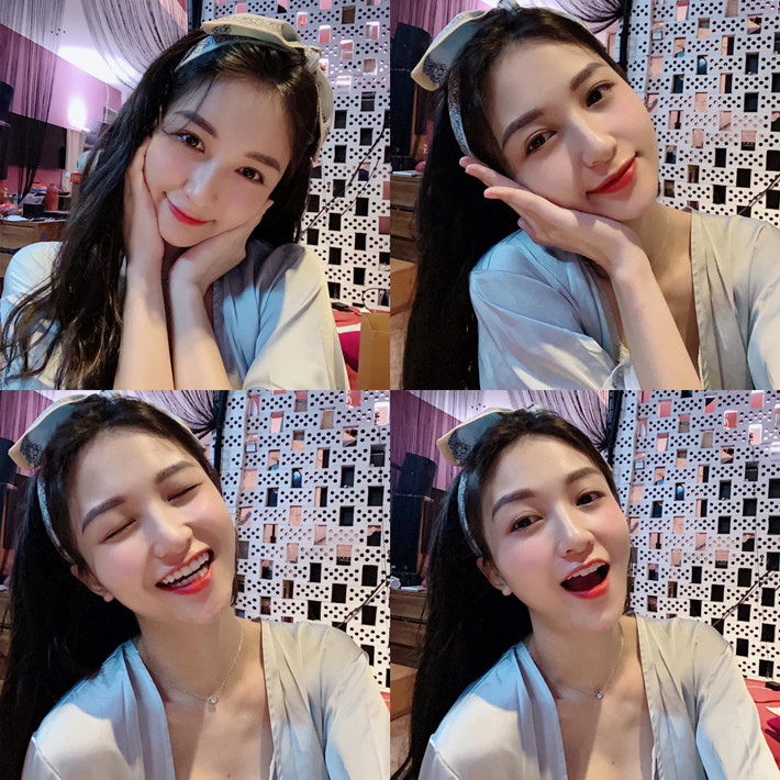 Đứng trước những tin đồn này hot girl Về nhà đi con lựa chọn cách im lặng, tiếp tục tận hưởng cuộc sống hiện tại. Ảnh: FBNV