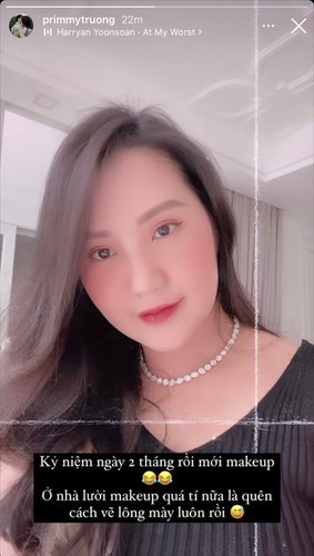 Liên tiếp sau đó, Primmy Trương cũng để lộ loạt hint vòng 2 khác thường khi đi chơi cùng hội chị em.