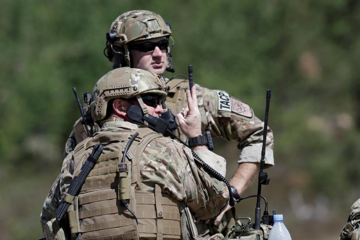 Hình ảnh lính Mỹ tham gia tập trận Saber Strike ở Adazi, Latvia ngày 13/6/2016. Ảnh Reuters