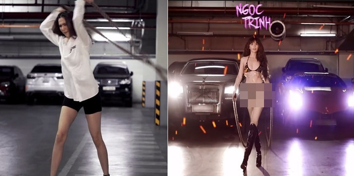 Trào lưu này đã nhanh chóng lan rộng sang mạng xã hội Việt và được khá nhiều mỹ nhân "đu trend" cực chất.