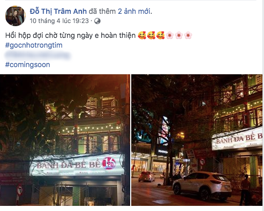 Hot girl Trâm Anh cũng là cái tên khiến dân mạng trầm trồ vì liên tục khoe lên MXH cuộc sống sang chảnh của cô. Trâm Anh từng khoe cửa hàng ăn sắp khai trương trên MXH.