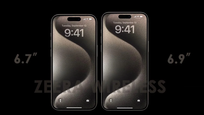 Theo các tin đồn, iPhone 16 Pro và iPhone 16 Pro Max sẽ có kích thước màn hình lớn hơn, lần lượt là 6,3 inch và 6,9 inch, so với 6,1 inch và 6,7 inch của iPhone 15 Pro và iPhone 15 Pro Max. (Ảnh: Reddit)