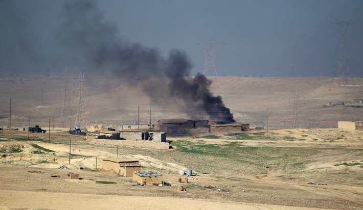 Hình ảnh mới nhất trong chiến dich giành lại tây Mosul. Ảnh Reuters