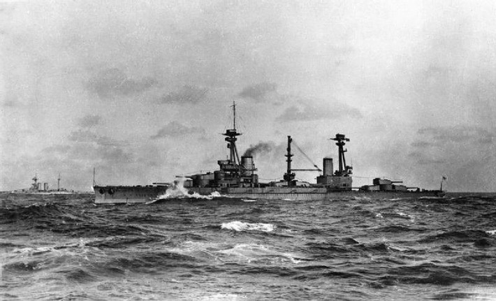 Đứng thứ ba trong bảng xếp hạng này là tàu chiến HMS Agincourt của Hải quân Hoàng gia Anh. Thực tế đây là một trong những tàu chiến có nhiều chủ nhất trong lịch sử. Nguồn ảnh: BI.