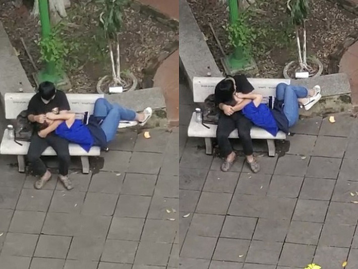 Các cặp đôi khi yêu cần có ý thức hơn trong việc bày tỏ tình yêu của mình, đừng vì một vài phút phấn khích mà khiến cộng đồng đánh giá ý thức kém. Ảnh: Facebook