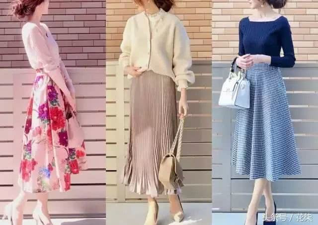 Set phối đồ màu xanh lam Tây Tạng và kẻ sọc xanh dương-trắng. Các cô nàng có làn da sẫm màu có thể chọn cách phối đồ như trên: Áo len màu xanh và chân váy kẻ sọc màu xanh-trắng giúp họ thanh lịch và nữ tính.