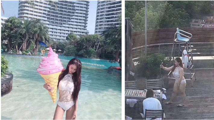 Hot girl có nickname Hạ Hạ (sinh năm 1995) từng khiến cư dân mạng sững sờ khi lộ ảnh khác nhau "một trời một vực" giữa trên mạng và ngoài đời. Một bên là hot girl quyến rũ, một bên là cô nàng mũm mĩm hết sức bình thường.