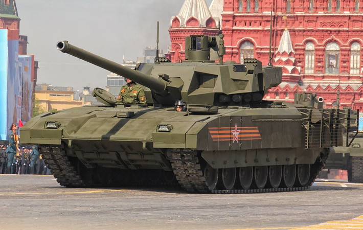 Trên dòng xe tăng chiến đấu chủ lực mới nhất của Nga hiện nay là T-14 Armata cũng được trang bị một hệ thống định vị tương tự như trên T-90M, nhưng hiện vẫn chưa rõ chúng có sử dụng dữ liệu vệ tinh như trên BFT hay không. Nguồn ảnh: The Telegraph