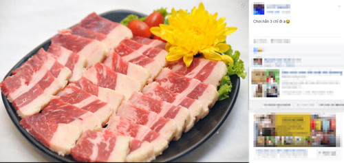 Có gia đình còn chuẩn bị hẳn đĩa thịt ba chỉ cho sang.