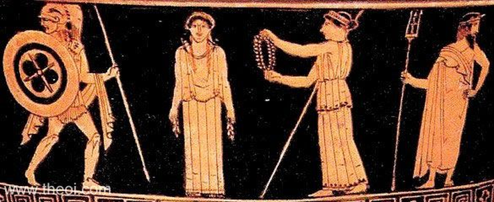 Pandora, được Hephaestus tạo ra, mang chiếc lọ chứa tai họa cho nhân loại, là ẩn dụ cho việc phát triển AI mà không hiểu rõ hậu quả. (Ảnh: Theoi Greek Mythology)