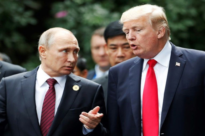 Trước đó, cả phía Nga và phía Mỹ từng thông tin ông Trump và ông Putin sẽ có cuộc gặp riêng bên lề Hội nghị cấp cao APEC tại Đà Nẵng. Ảnh: AFP.