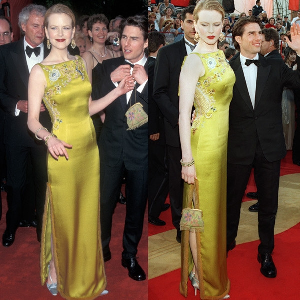 Bộ cánh đắt giá nhất trong lịch sử Oscar thuộc về đầm couture mà "thiên nga Australia" Nicole Kidman diện tại sự kiện năm 1997.